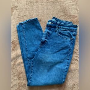 High rise straight leg jeans